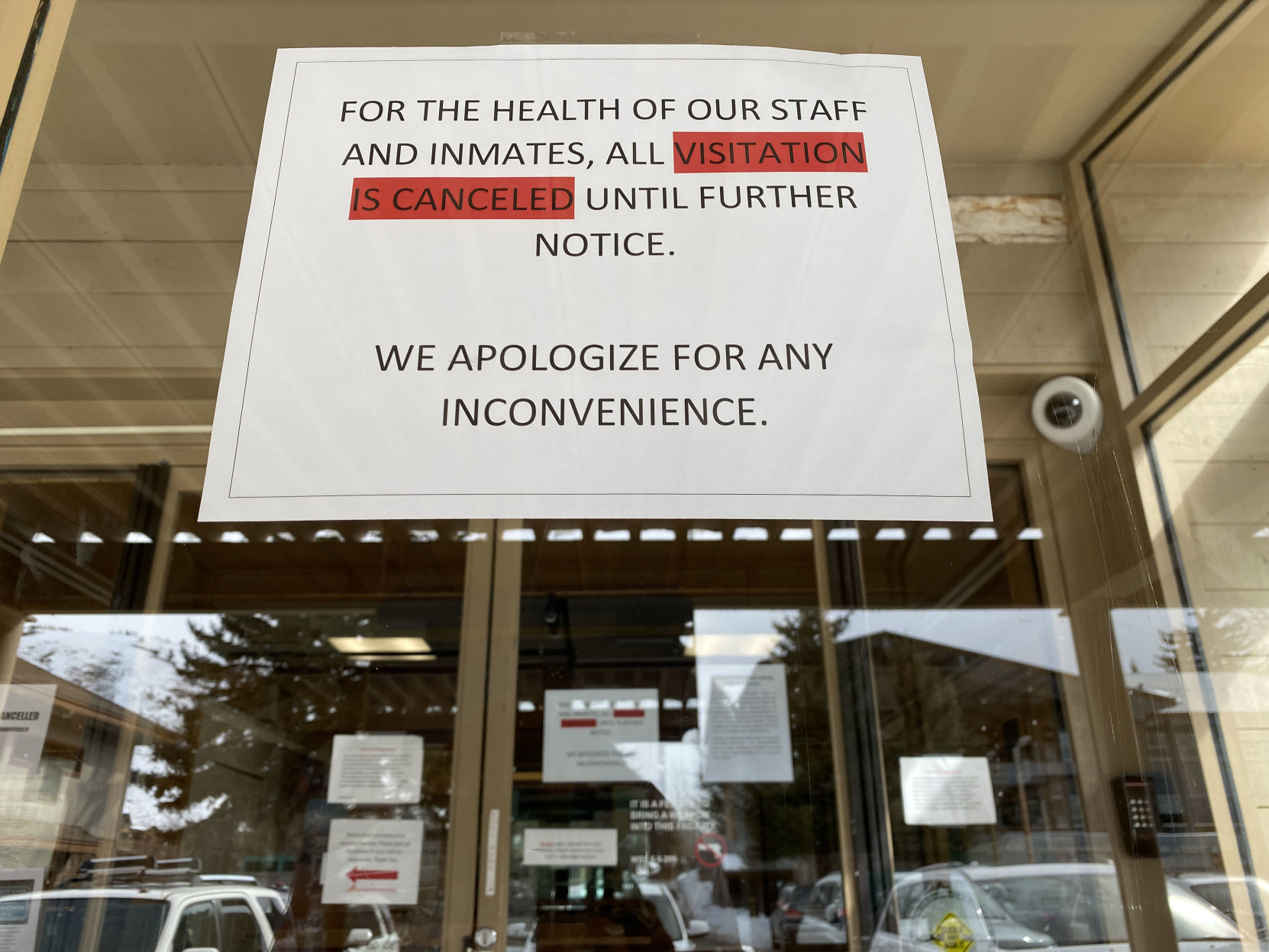 Signage in response to COVID-19